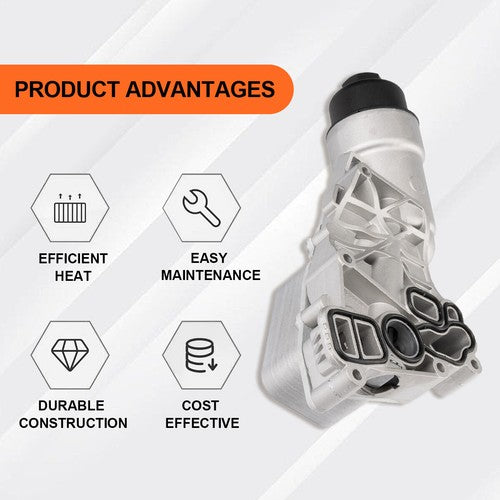 Engine Aluminum Oil Filter Housing For Mini Cooper BMW i8 X1 X2 2014-2019 6B93BC-57
