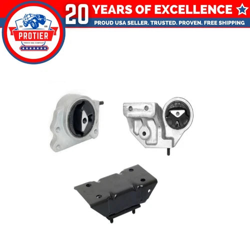 Engine Motor & Trans Mount 3PCS Set Compatible for Dodge Dakota/ Durango 4.7L / 6B93BC-57