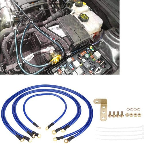 5-Point Automotive Grounding Cable System Grounding Wire Kit Grounding Cable Kit