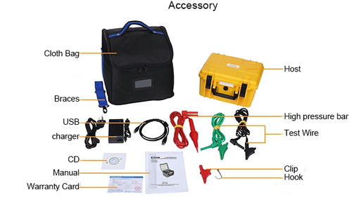 10KV Insulation Resistance Tester High Voltage Insulation Tester Megohmmeter 6B93BC-57