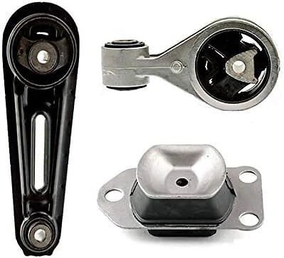 Fits 2007-2012 Nissan Sentra 2.5L MANUAL Torque Strut & Trans Mount 3pcs : 6B93BC-57