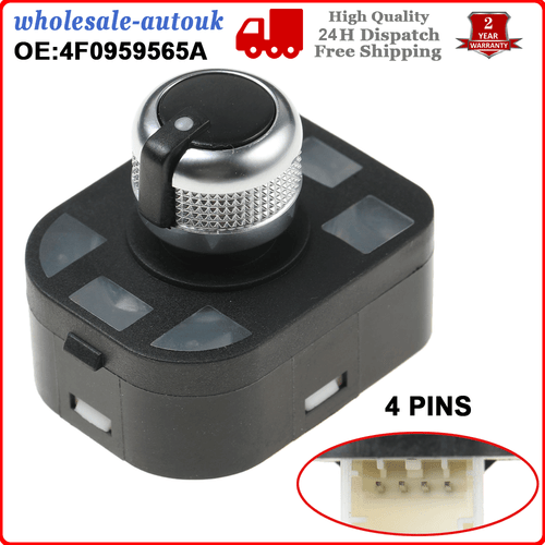 Wing Mirror Adjustment Mirror Control Switch For AUDI A3 A6 A8 Q7 4F0959565A 6B93BC-57
