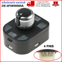 Wing Mirror Adjustment Mirror Control Switch For AUDI A3 A6 A8 Q7 4F0959565A 6B93BC-57