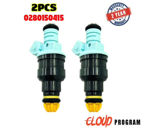 2 Pcs Fuel Injectors 0280150415 For BMW 323i 323is 325i 325is 525iT 2.5L M3 3.0L 6B93BC-57