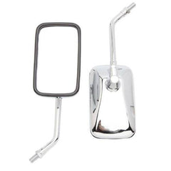 Rectangle Motorcycle Rearview Mirrors For Honda Kawasaki Suzuki Yamaha Benelli