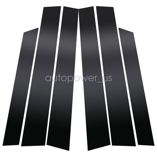 6pcs Black Window Pillar Posts Door Trim Piano Cover Set For Honda CRV 2007-2011 6B93BC-57