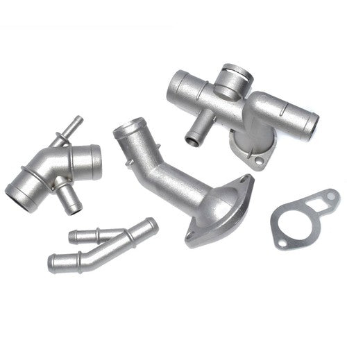 Aluminium Engine Cooling Coolant Flange Hose Kit For VW Golf Jetta Audi A3 TT 6B93BC-57