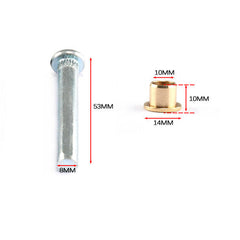 Door Hinge Repair Kit Door Hinge Pin Bushing Kit Fit for Nissan Navara 97-05 D22 6B93BC-57
