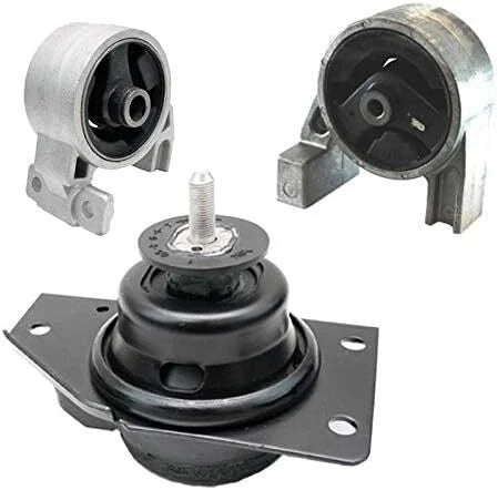Fits 2006-2011 Hyundai Accent 1.6L Front Low/Upper & Rear Motor Mount 3pc : 6B93BC-57