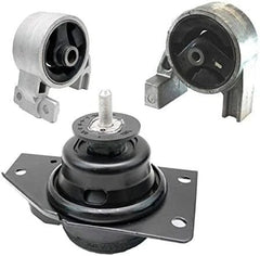 Fits 2006-2011 Hyundai Accent 1.6L Front Low/Upper & Rear Motor Mount 3pc : 6B93BC-57