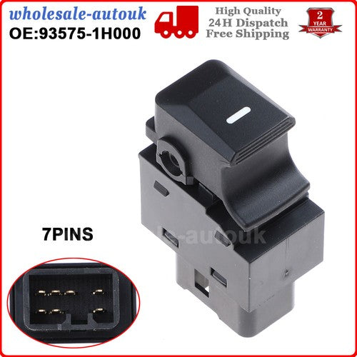 2PCS Switch Button Power Window Button for Kia Sportage Venga Hyundai 935751H000 6B93BC-57