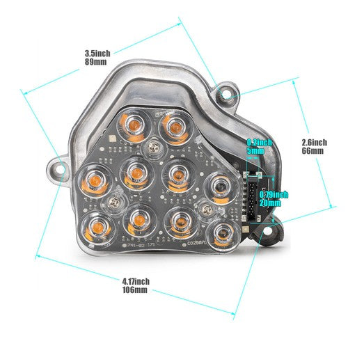 Left Turn Signal LED Module Indicator For 2011-13 BMW 535i 550i 528i 63117271901 6B93BC-57