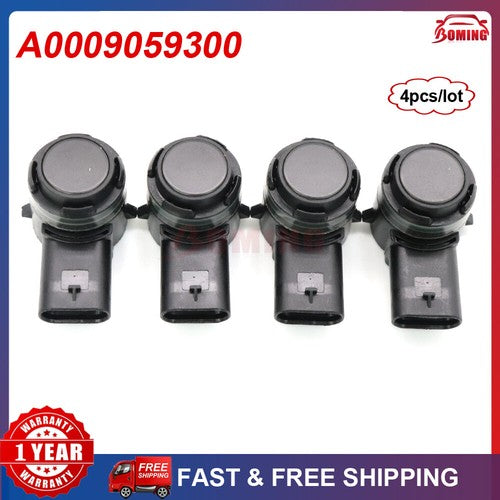 A0009059300 4x Black PDC Parking Sensor For Mercedes-Benz W212 E550 C300 C400 6B93BC-57