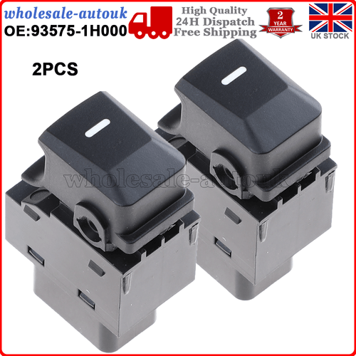 2PCS Switch Button Power Window Button for Kia Sportage Venga Hyundai 935751H000 6B93BC-57