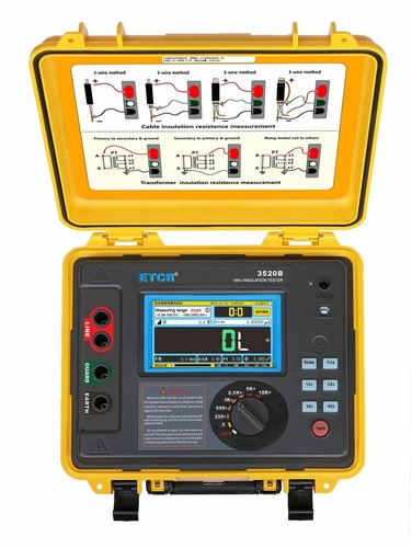 High Voltage Insulation Resistance Tester Leackage Current Meter 0.5MΩ to 20TΩ 6B93BC-57