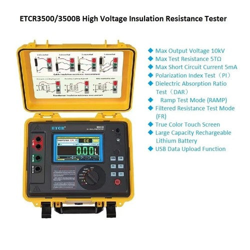 High Voltage Insulation Resistance Tester Digital Earth Resistance Multimeter 6B93BC-57