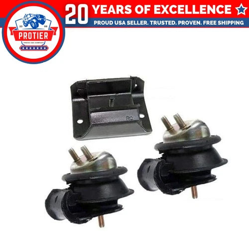 3PCS Engine Motor & Trans Mount Set for 1996-2000 Nissan Pathfinder 3.3L 2WD 6B93BC-57