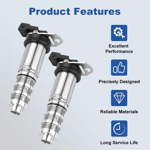 2PCS For BMW 335i 535i 550i M3 M5 X3 X5 X6 VANOS Solenoid Valve 11368605123 6B93BC-57