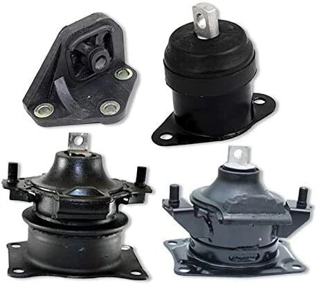 Fits 2003-2007 Honda Accord 2.4L Engine Motor & Upper Trans Mount Set 4pcs : 6B93BC-57