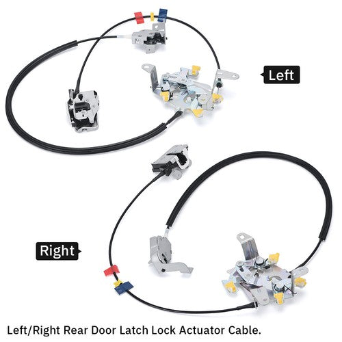 For Ford F250 F350 Super Duty Super Cab Rear Door Latch Locks Passenger & Driver 6B93BC-57