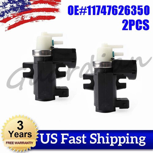 2PCS Turbo Boost Solenoid Valve 11747626350 For BMW Z4 X6 X5 Alpina B7 750i 6B93BC-57