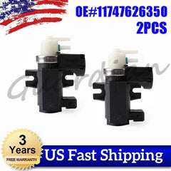2PCS Turbo Boost Solenoid Valve 11747626350 For BMW Z4 X6 X5 Alpina B7 750i 6B93BC-57