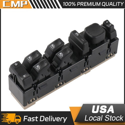 15883323 Front Driver Door Window Control Switch For GMC Sierra Yukon 2003-2007 6B93BC-57