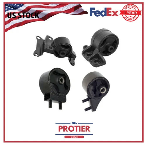 Engine Motor & Trans Mount 4PCS set for 1991 - 1996 Ford Escort 1.9L 6B93BC-57