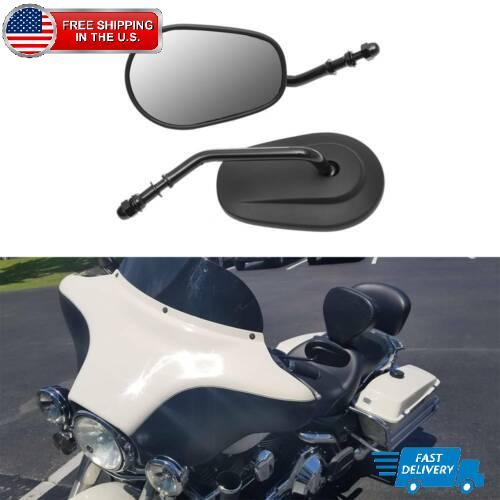 Long Stem Black Motorcycle Rear View Side Mirrors For Harley Sportster 1200 883