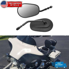 Long Stem Black Motorcycle Rear View Side Mirrors For Harley Sportster 1200 883