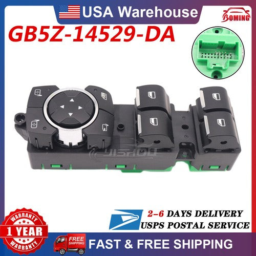 For 2016-2019 Ford Explorer GB5Z-14529-DA Driver Side Window Control Switch 6B93BC-57