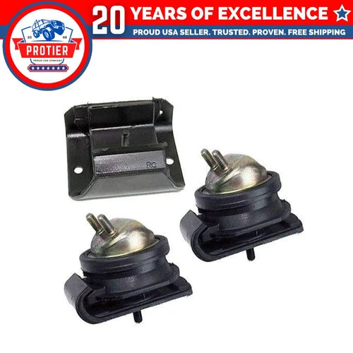 Fits 2001-2004 Nissan Pathfinder 3.5L 2WD Engine Motor & Trans Mount Set 3PCS : 6B93BC-57