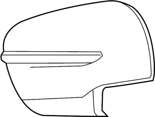 1PC  UNPAINTED LEFT SIDE MIRROR CAP COVER FITS Nissan Rogue Pathfinder Murano