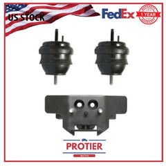 Engine Motor & Trans Mount Set 3PCS for 2004 Cadillac CTS 3.2L for Auto Trans 6B93BC-57