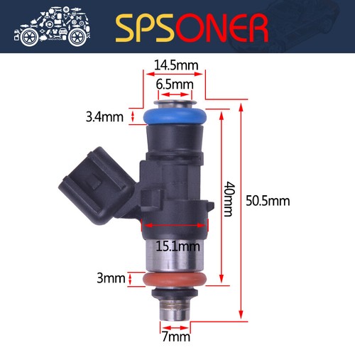 6PCS Fuel Injector 0280158051 For Pontiac G8 6.0 6.2 Chevrolet Camaro Corvette 6B93BC-57