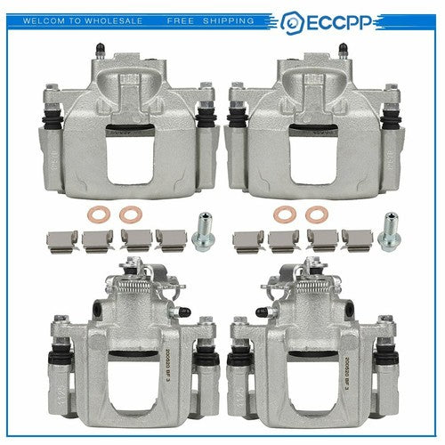 Front Rear Brake Calipers 4Pcs  For 2008-2011 2012 Chrysler Town & Country KOEEP