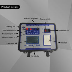 200W Portable DC Resistance Tester Transformer DC Winding Resistance Ohmmeter 6B93BC-57