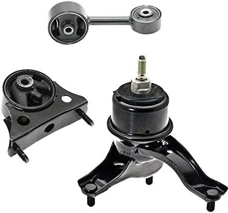 Fits 2004-2007 Toyota Highlander 2.4L 2WD Engine Motor Mount Set 3pcs : A7299, 6B93BC-57