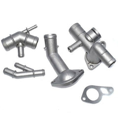 Aluminium Engine Cooling Coolant Flange Hose Kit For VW Golf Jetta Audi A3 TT 6B93BC-57