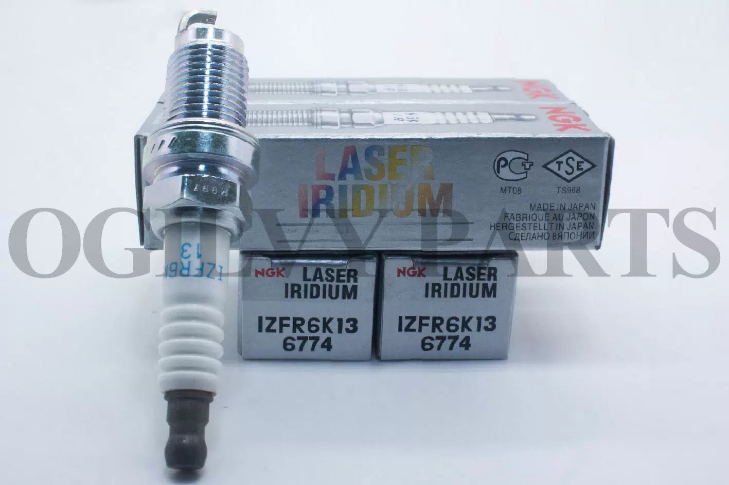 x4  NGK 6774 Spark Plug Laser Iridium IZFR6K13 Honda 07-11 Made In Japan [1]