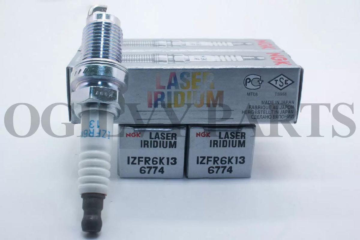 x4  NGK 6774 Spark Plug Laser Iridium IZFR6K13 Honda 07-11 Made In Japan [1]